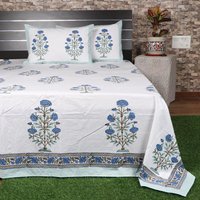 Jaipuri Hand Block Printed Cotton  Bedsheet