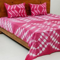 Indian  Handmade Tie Dyed Cotton Bedsheet