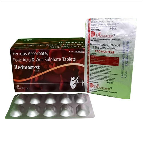 Ferrous Ascorbate Folic Acid And Zinc Sulphate Tablets