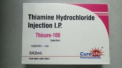 Thiamine Hydrochloride Injection 100Mg Specific Drug