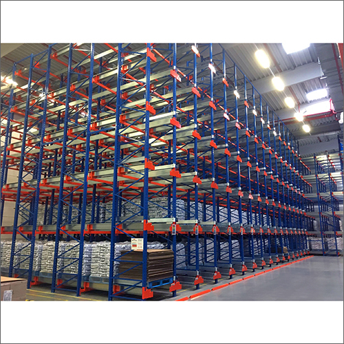 Blue Heavy Automated Pallet Shuttle Rack System