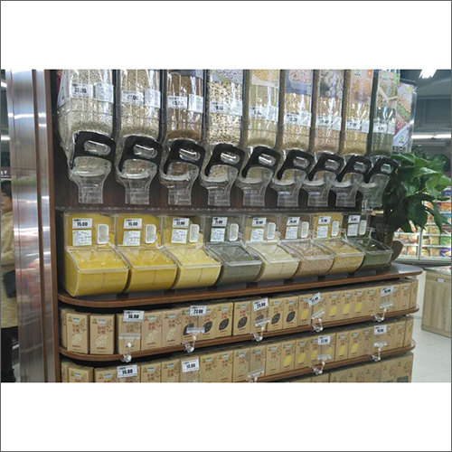 Silver Transparent Plastic Jar Rack