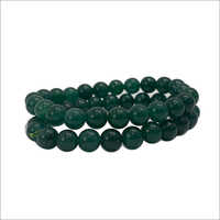 Green Jade Bracelet - Pure Jade Beads, Elastic String | Symbolizes Serenity, Tranquility, Good Luck, Friendship, And Harmony