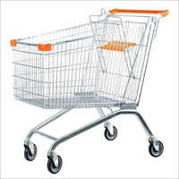 Stainless Steel Supermarket Shopping Trolley