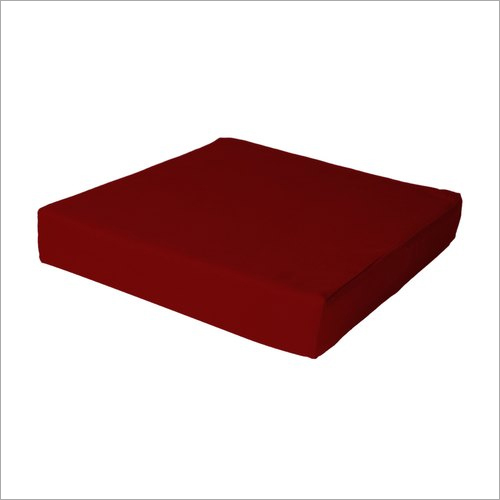 Red Upholstered Cushion With Drill Cloth