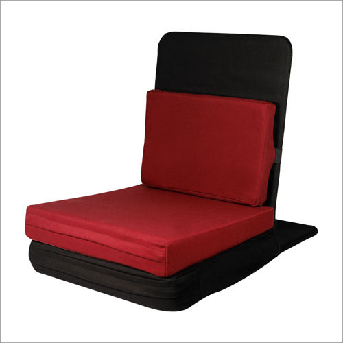 Pu Foam Maroon Moksh Zen Chair With Cushion And Backrest