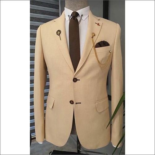 Dry Cleaning Mens Beige Blazer