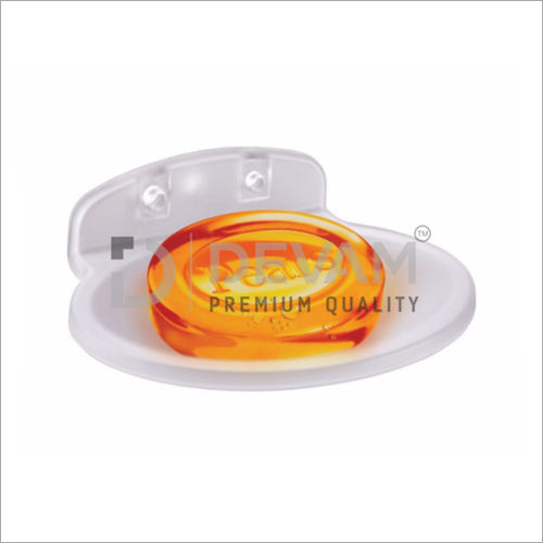 Transparent Plastic Single Soap Dish