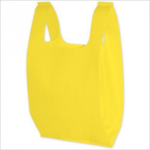 20x20 Inch Yellow Non Woven U Cut Carry Bag