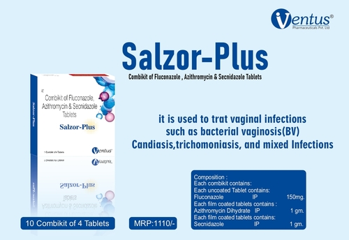 Combikit of Fluconazole Azithromycin and  Secnidazole Tablets