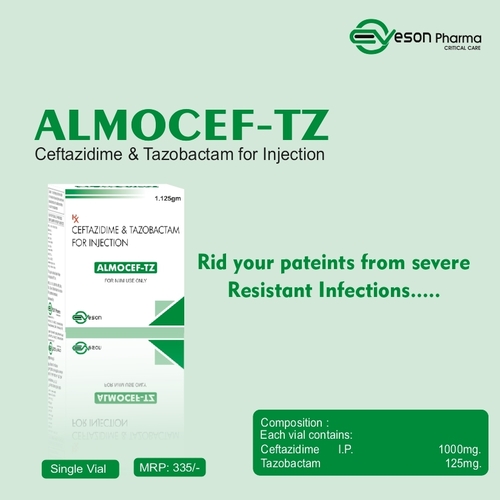 Ceftazidime and Tazobactam for Injection