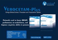 Ginkgo Biloba Extract 60mg Pircetam 800mg Vinpocetine 5mg