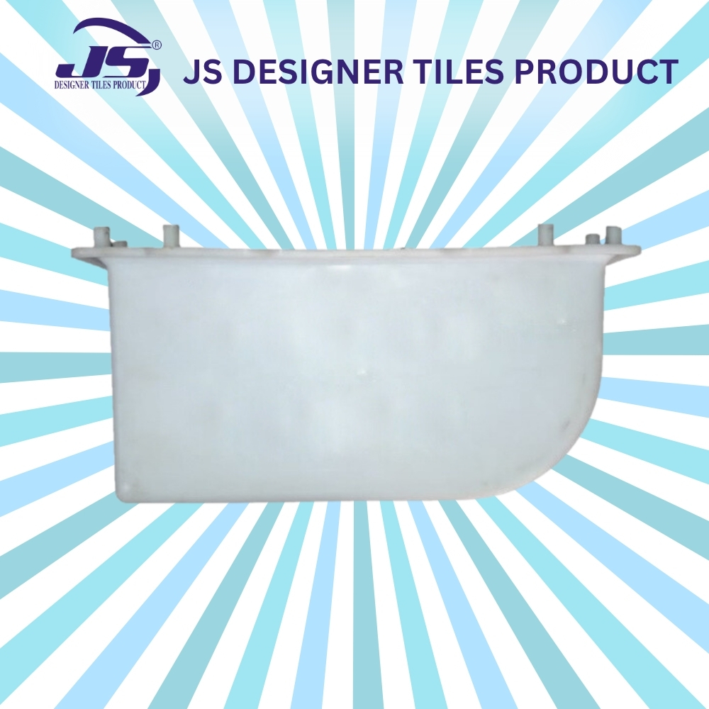 Kerbstone 12x12x6 Round - Synthetic Silicone Plastic Mold | White, Ideal for Making Kerb Stones, Durable Mould Life of 1-2 Years, Packaged in Bags