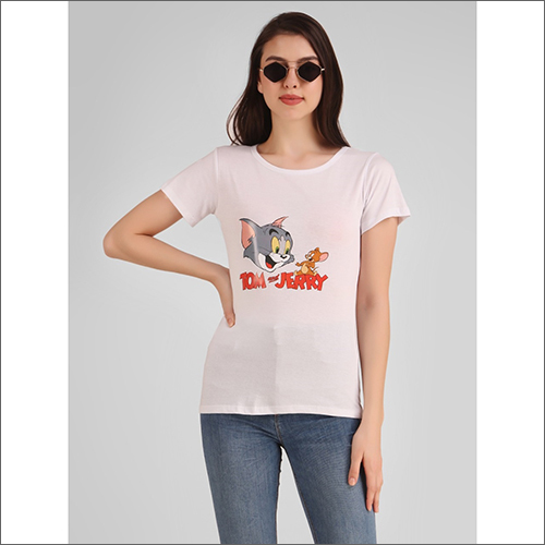 Ladies Tom-Jerry Print T-Shirt