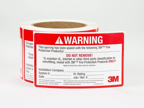 3M Firestop Identification Labels