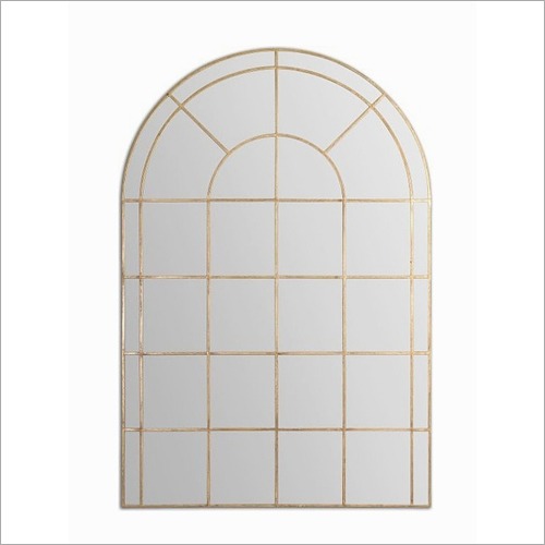 Arched Window Gold Mirror Frame