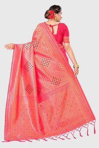 Jacquard Sarees with Blouse