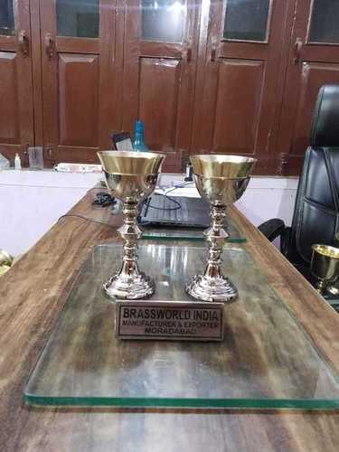 Brass Newly Designed Chalice And Paten Church Supplies