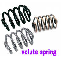 Volute Spring - Steel Material, 0.125 Wire Diameter, 0.75 Coil Diameter - Available In Black, Silver, Bronze Finishes, 1.5 Free Length, 10 Spring Rate