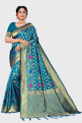 Jacquard Saris