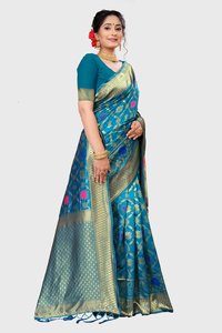 Jacquard Saris