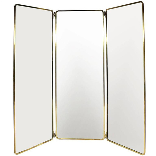 Brass Frame In Polished Brass Finish Mirror