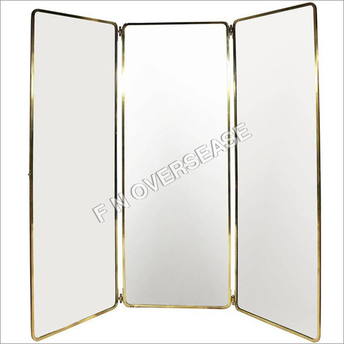 Brass Frame In Polished Brass Finish Mirror