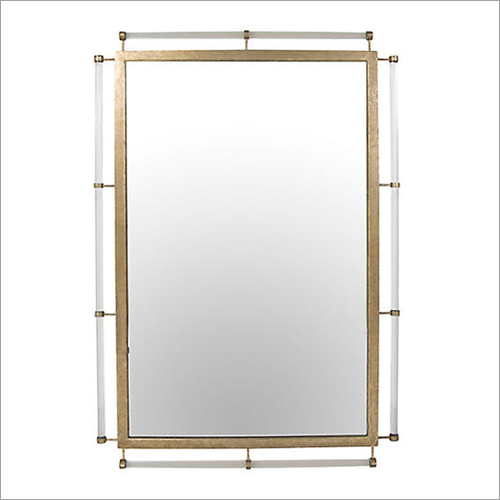 Brass Frame In Brass Antique Finish Mirror
