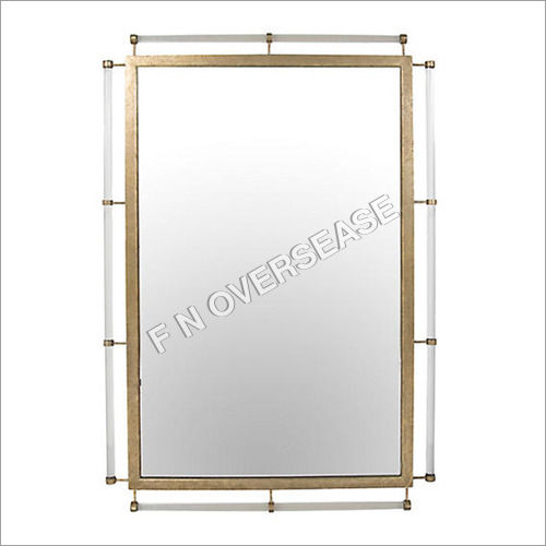 Brass Frame In Brass Antique Finish Mirror