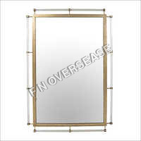 Brass Frame In Brass Antique Finish Mirror