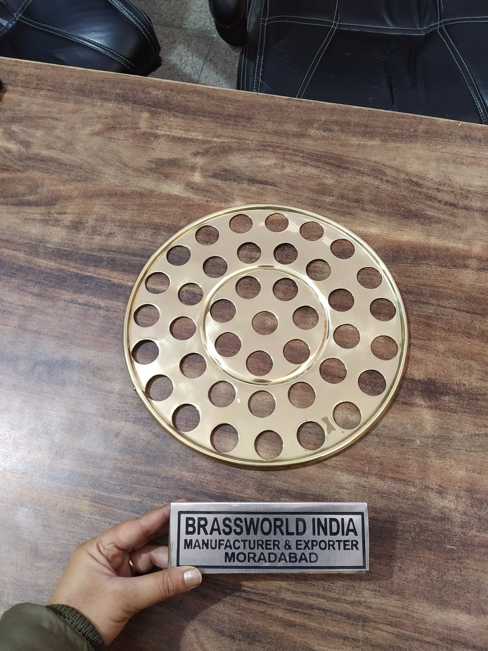 Brass Communion Tray Gold High Quality Church Supplies