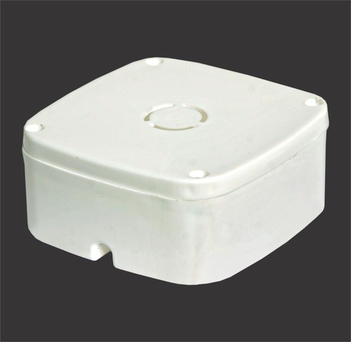 PVC Junction Box - PVC, 100x100x50mm, Off-White | Durable, Waterproof, Easy Installation, IP65, Surface Mount