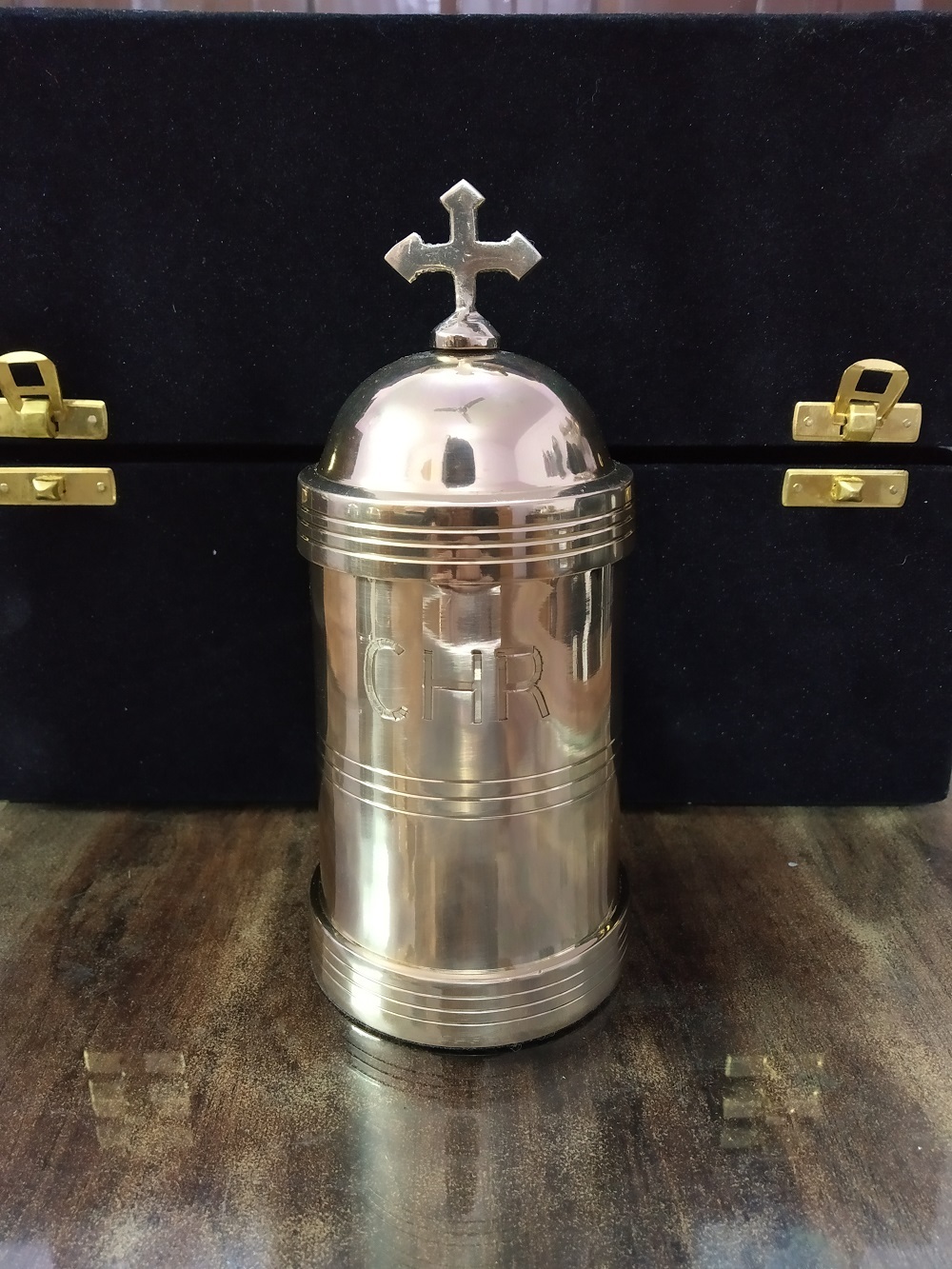 Brass Golden Communion With Cross Church Supplies
