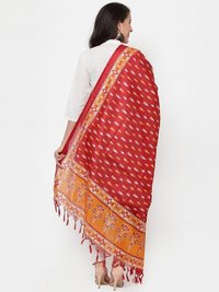Off-White solid kurta with trousers and dupatta