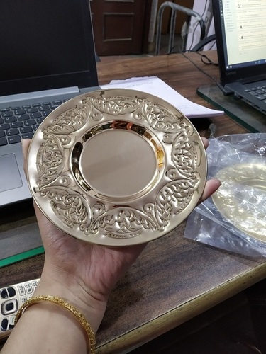 Brass High Quality Engraved Paten Church Supplies