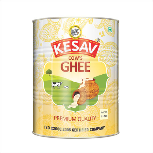 Natural 5Ltr. Cow Premium Ghee In Tin