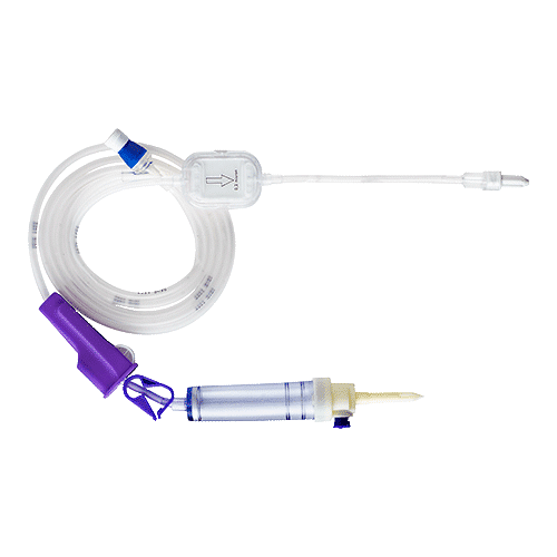 Vented Infusion Set with Micron Filter