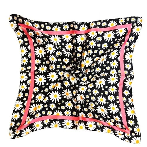 Square Satin Printed Bandana