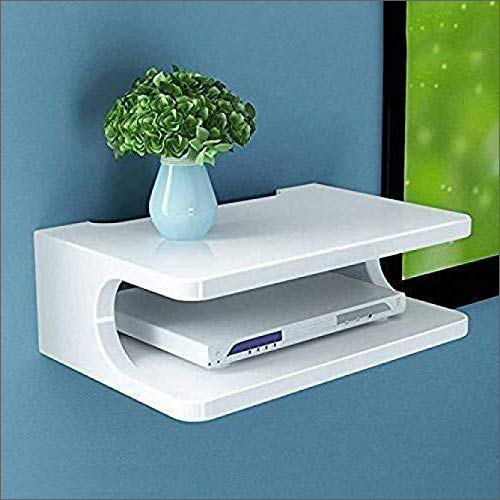 White Set Top Box And Wifi Router Stand