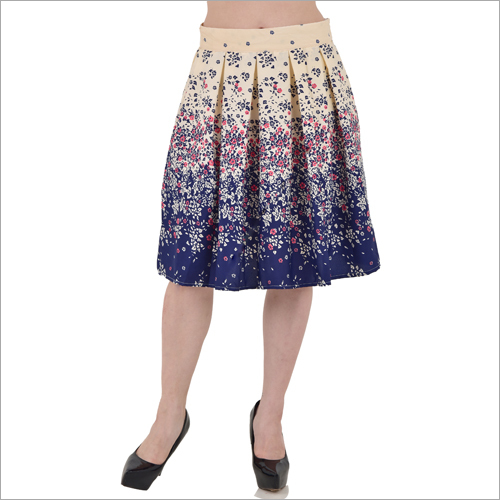 Floral Print Ladies Mini Skirt