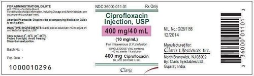 Liquid Ciprofloxacin Injection