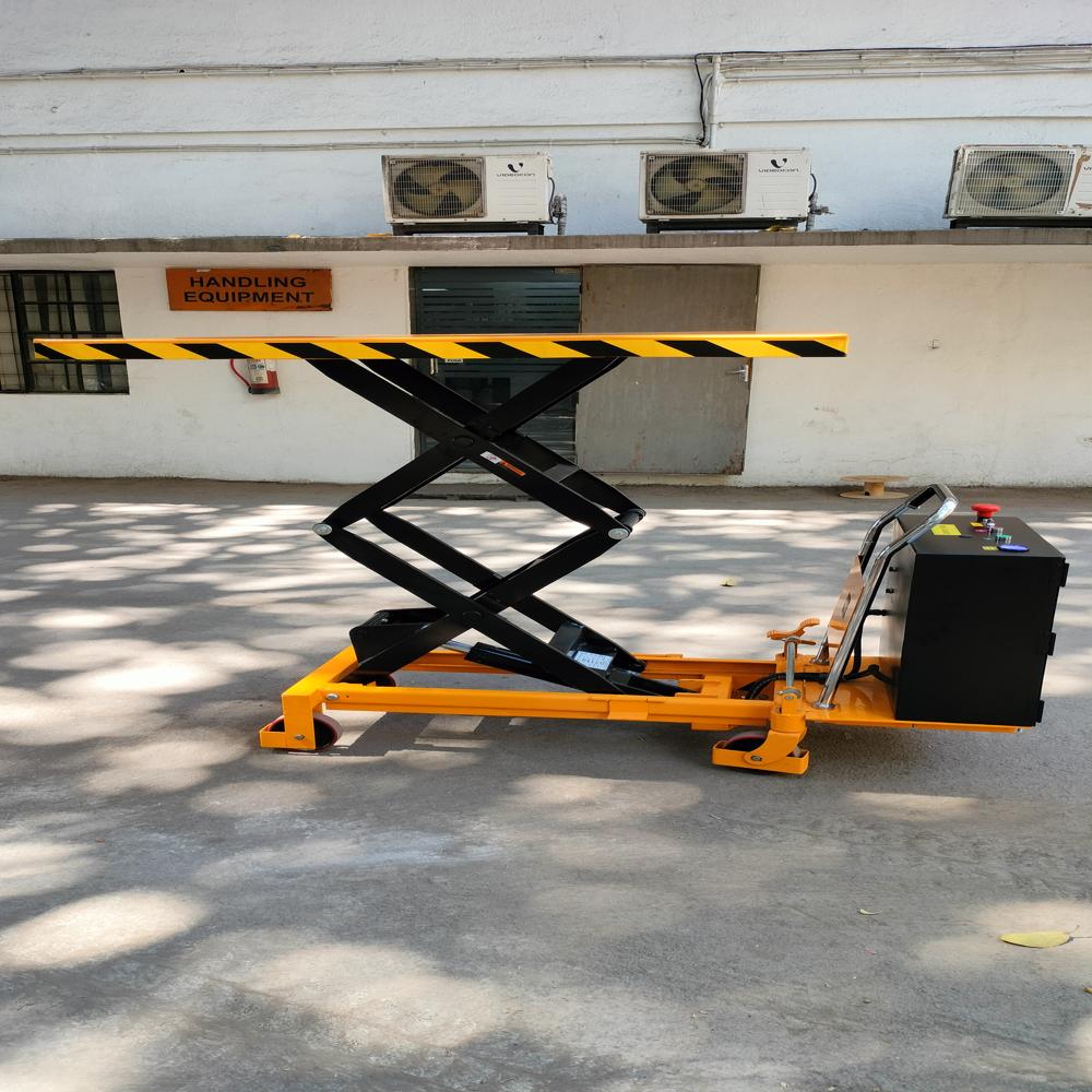 Hydraulic Lifting Trolley - Color: Yellow Black