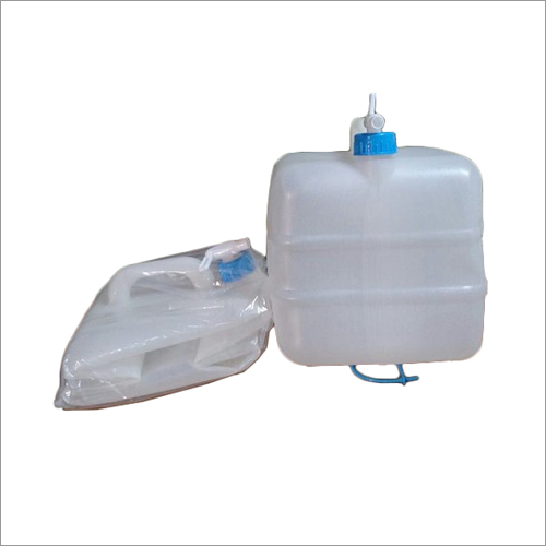 White 10 Ltr Plastic Collapsible Jerry Can