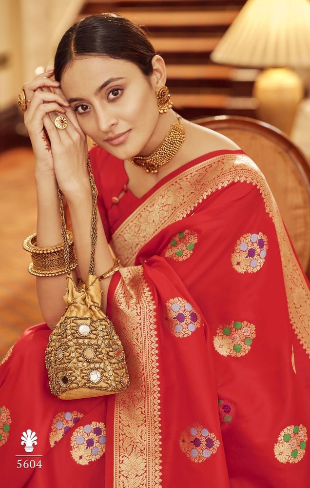 Printed Banarasi Saree