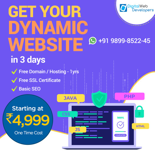 Dynamic Web Design And Development Services By PUJASH MARKETING INDIA PVT LTD