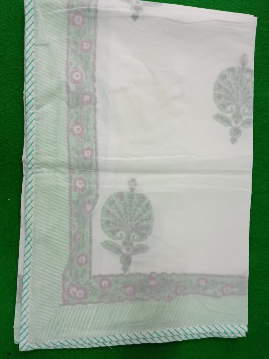 Indian Block Printed Cotton Single Dohar