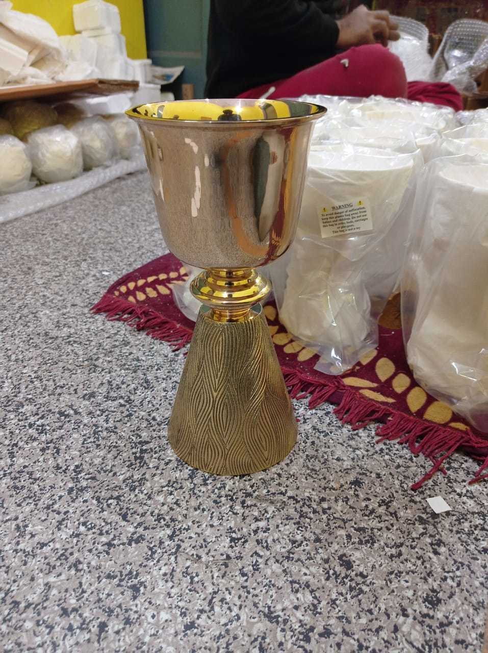 Church Classical Engraved Chalice And Paten Church Supplies