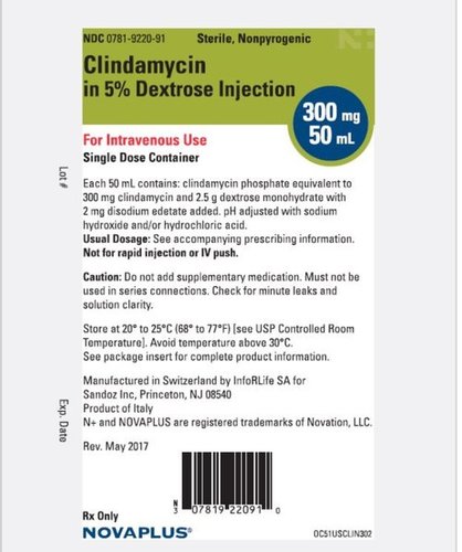 Liquid Clindamycin And Dextrose Injection