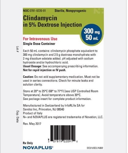 Clindamycin and Dextrose Injection