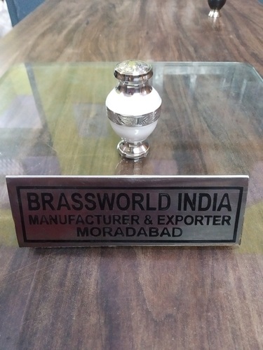 Brass White Keepsake Urn Funeral Supplies